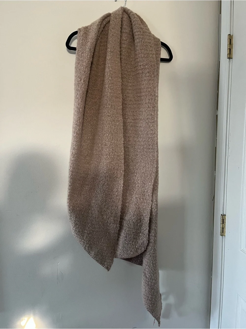 NWT Torrid Taupe Tan Boucle Knit Blanket Scarf One Size Cozy Neutral Earthy
